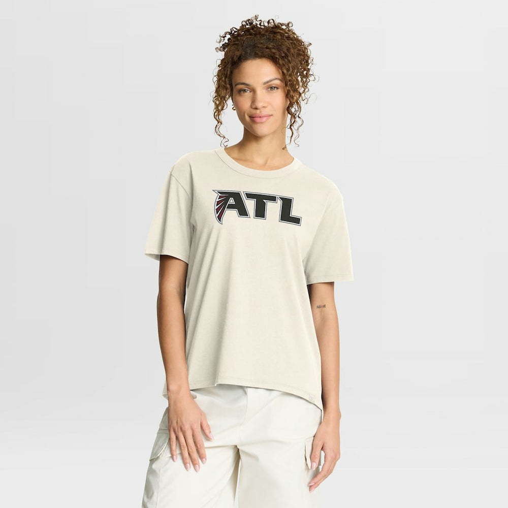 Atlanta Falcons Women's Dove Legacy T-Shirt Cream