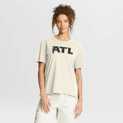Atlanta Falcons Women's Dove Legacy T-Shirt Cream