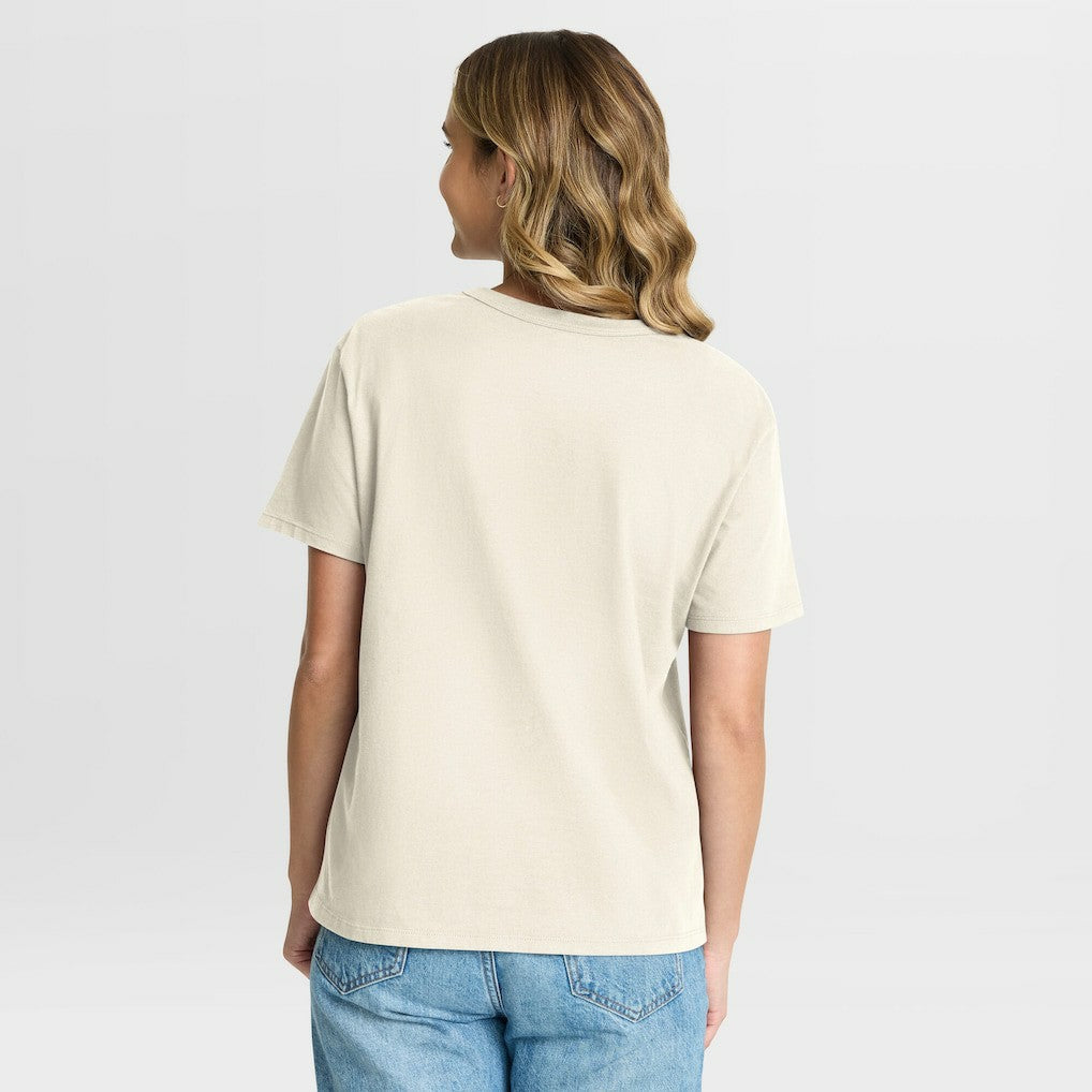 Cleveland Browns Women's Dove Legacy T-Shirt Cream