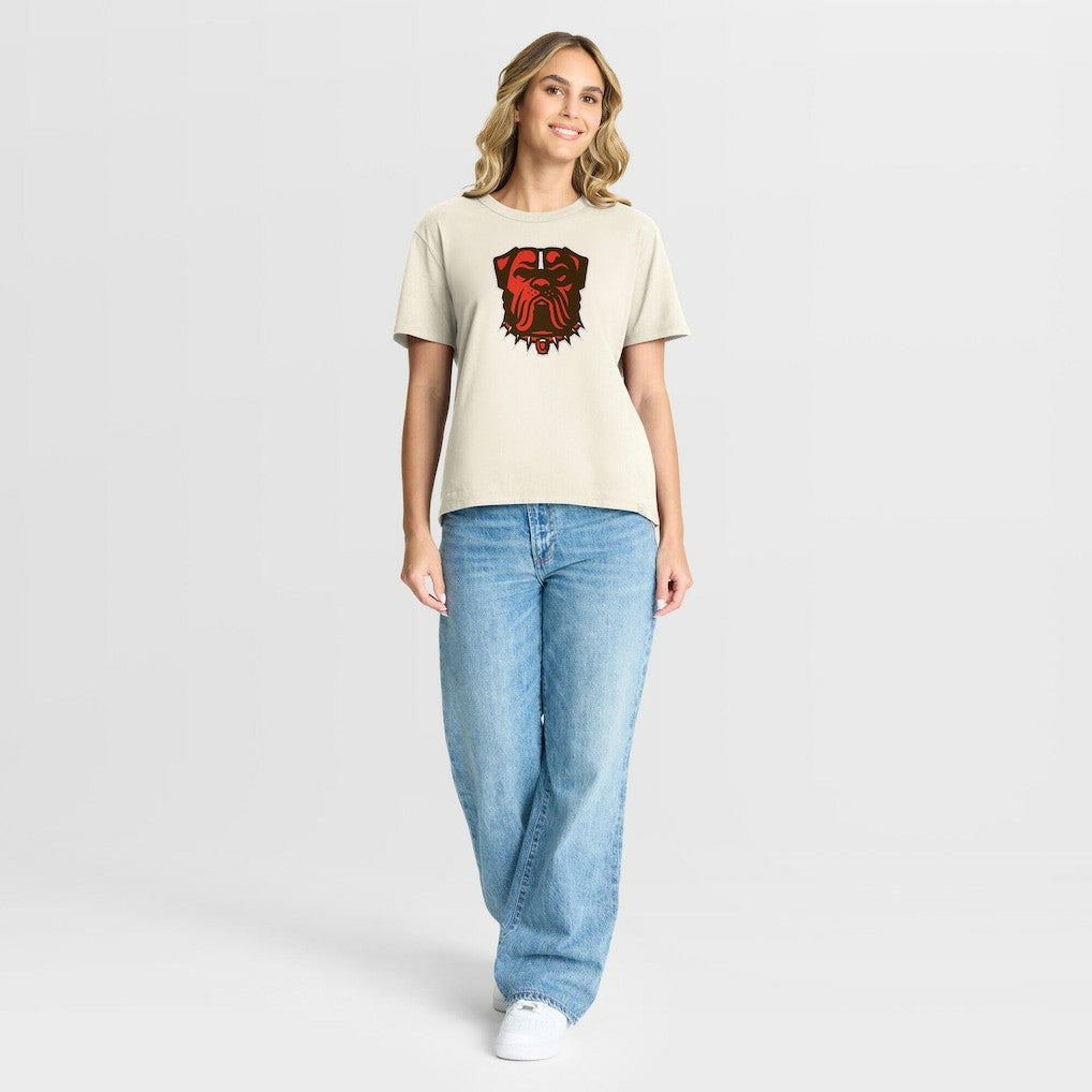 Cleveland Browns Women's Dove Legacy T-Shirt Cream