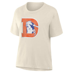 Denver Broncos Women's Dove Legacy T-Shirt Cream