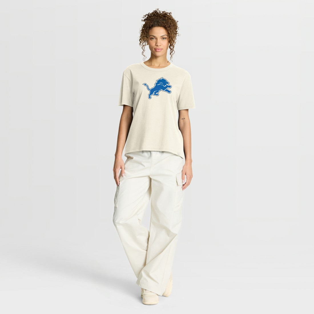 Detroit Lions Women's Dove Legacy T-Shirt Cream