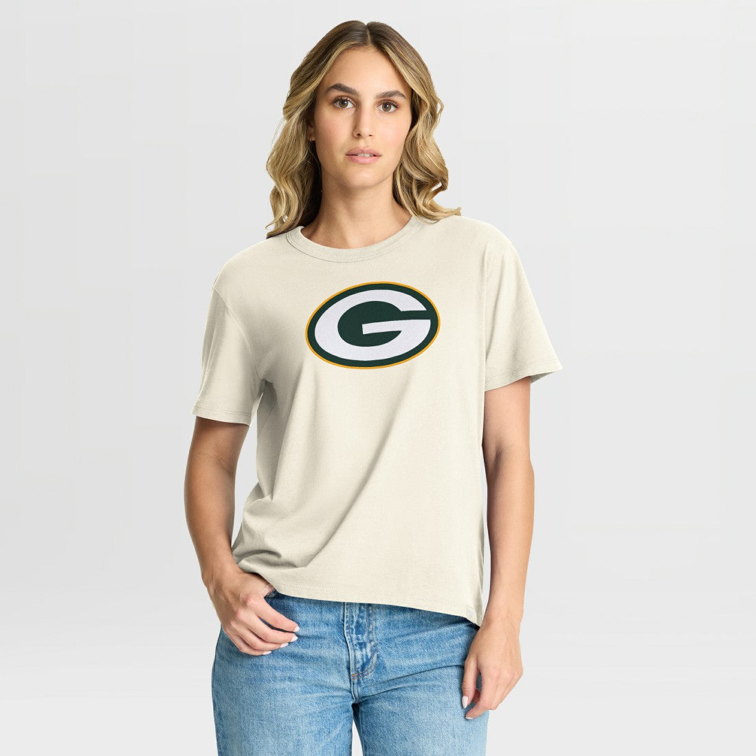 Green Bay Packers Women's Dove Legacy T-Shirt Cream