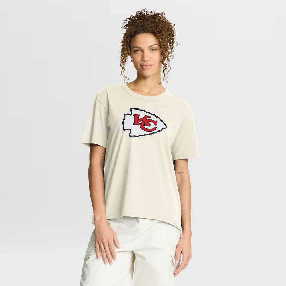 Kansas City Chiefs Women's Dove Legacy T-Shirt Cream
