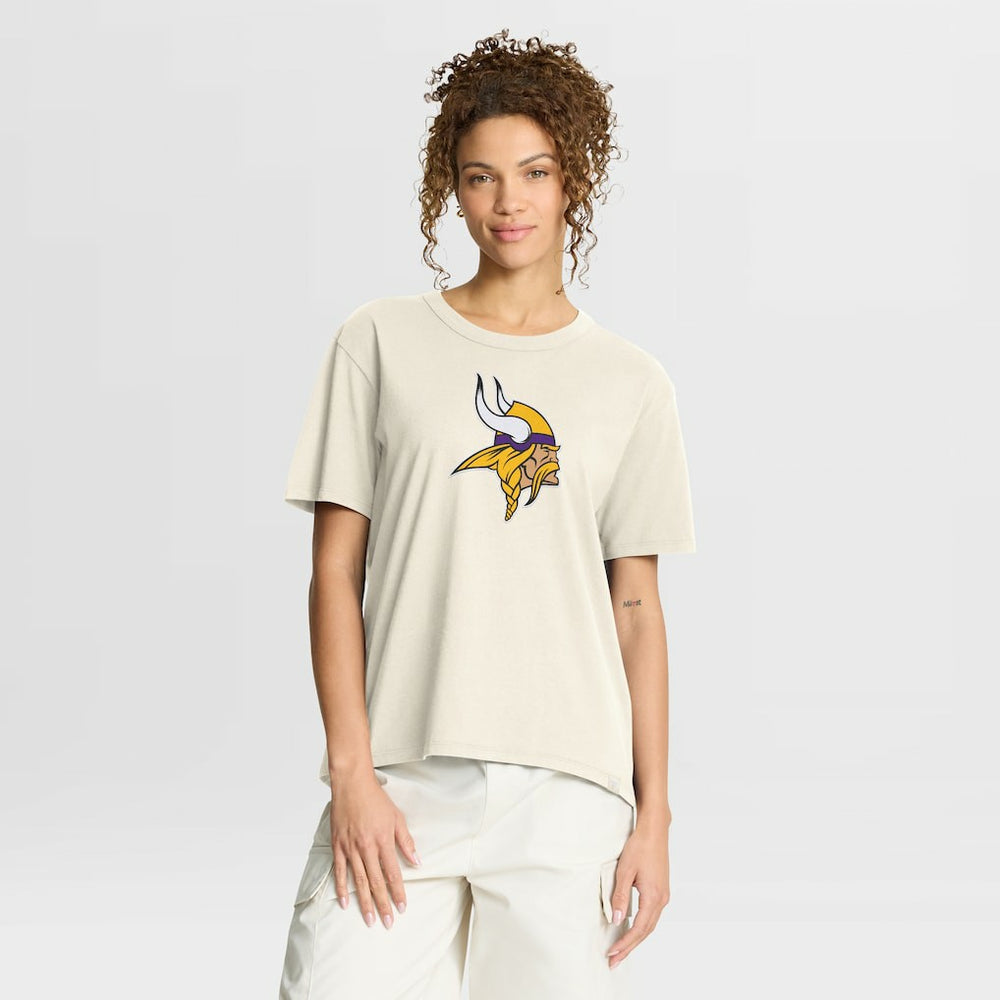 Minnesota Vikings Women's Dove Legacy T-Shirt Cream