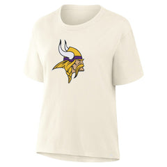 Minnesota Vikings Women's Dove Legacy T-Shirt Cream