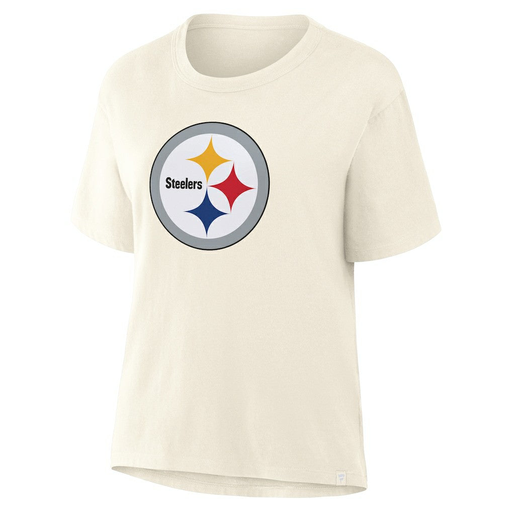 Pittsburgh Steelers Women's Dove Legacy T-Shirt Cream