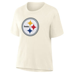 Pittsburgh Steelers Women's Dove Legacy T-Shirt Cream