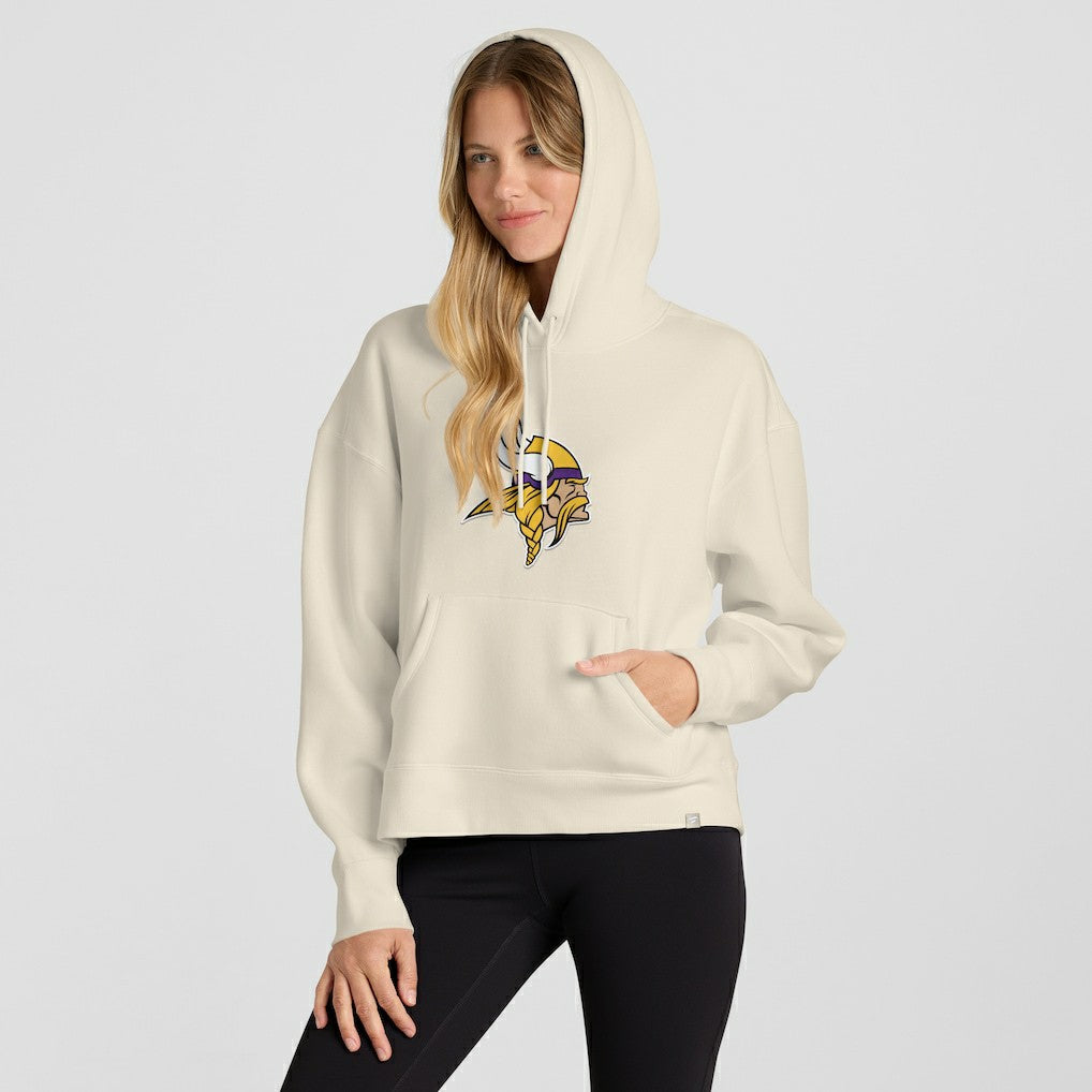 Minnesota Vikings Women's Dove Legacy Pullover Hoodie Cream