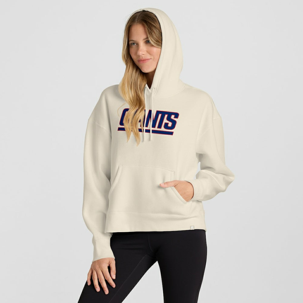 New York Giants Women's Dove Legacy Pullover Hoodie Cream