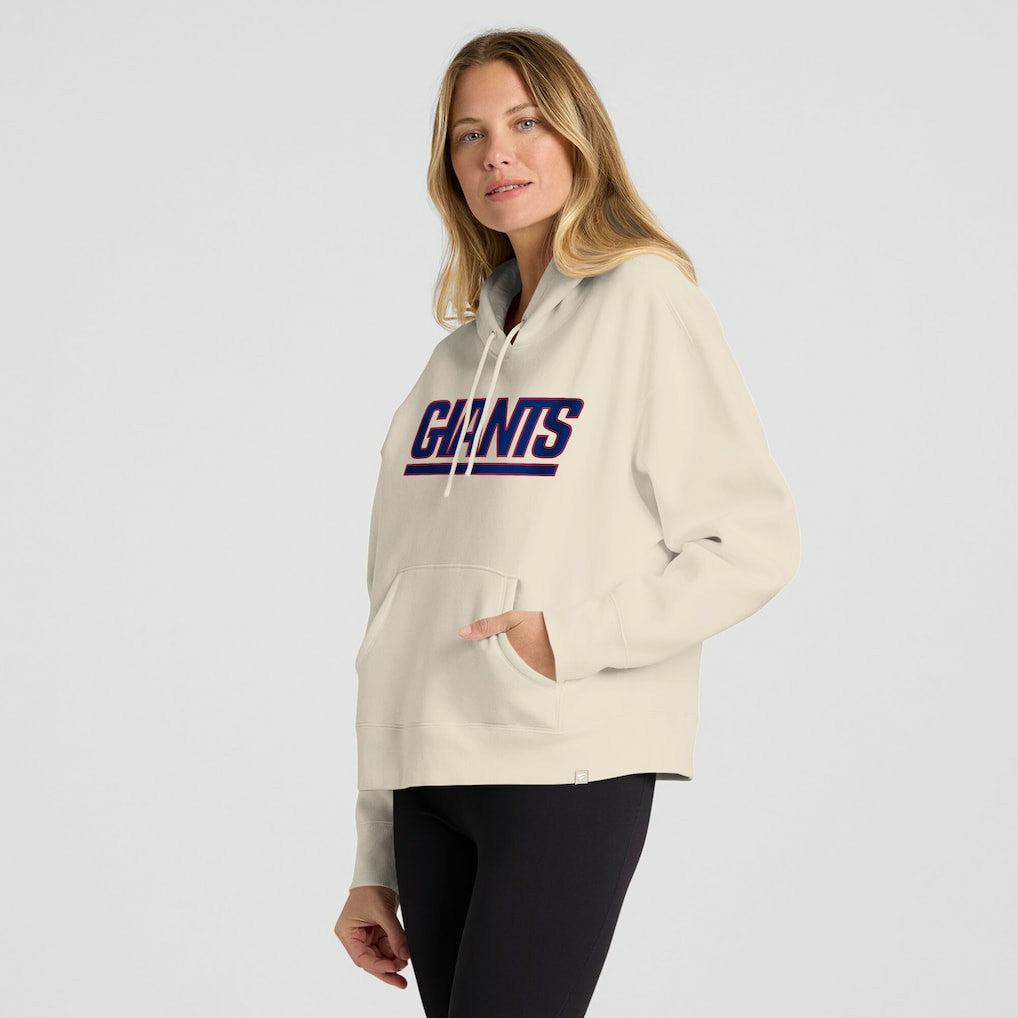New York Giants Women's Dove Legacy Pullover Hoodie Cream