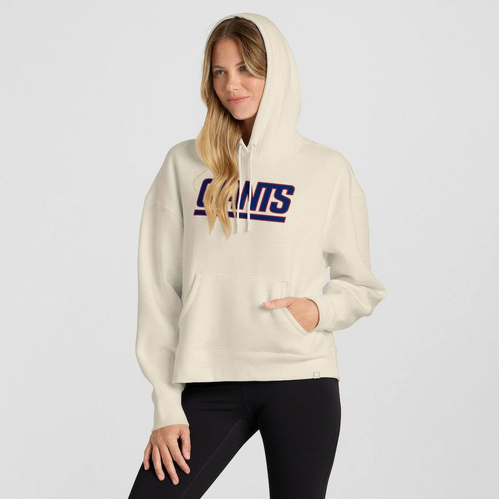New York Giants Women's Dove Legacy Pullover Hoodie Cream