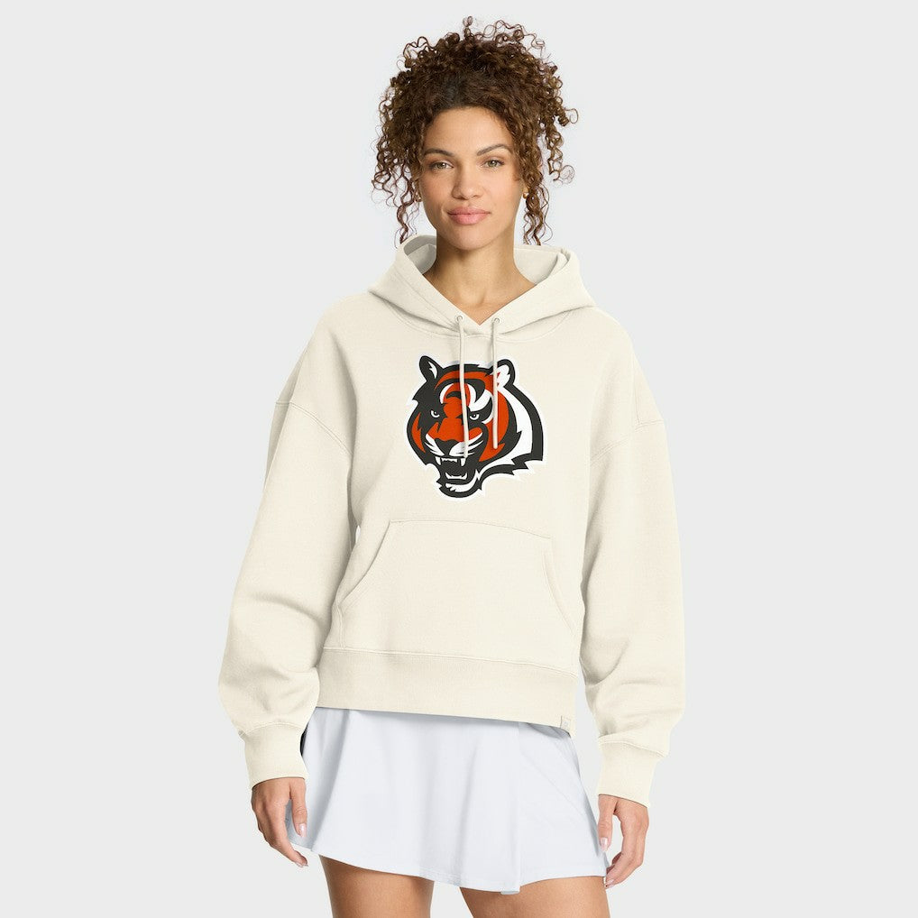 Cincinnati Bengals Women's Dove Legacy Pullover Hoodie Cream