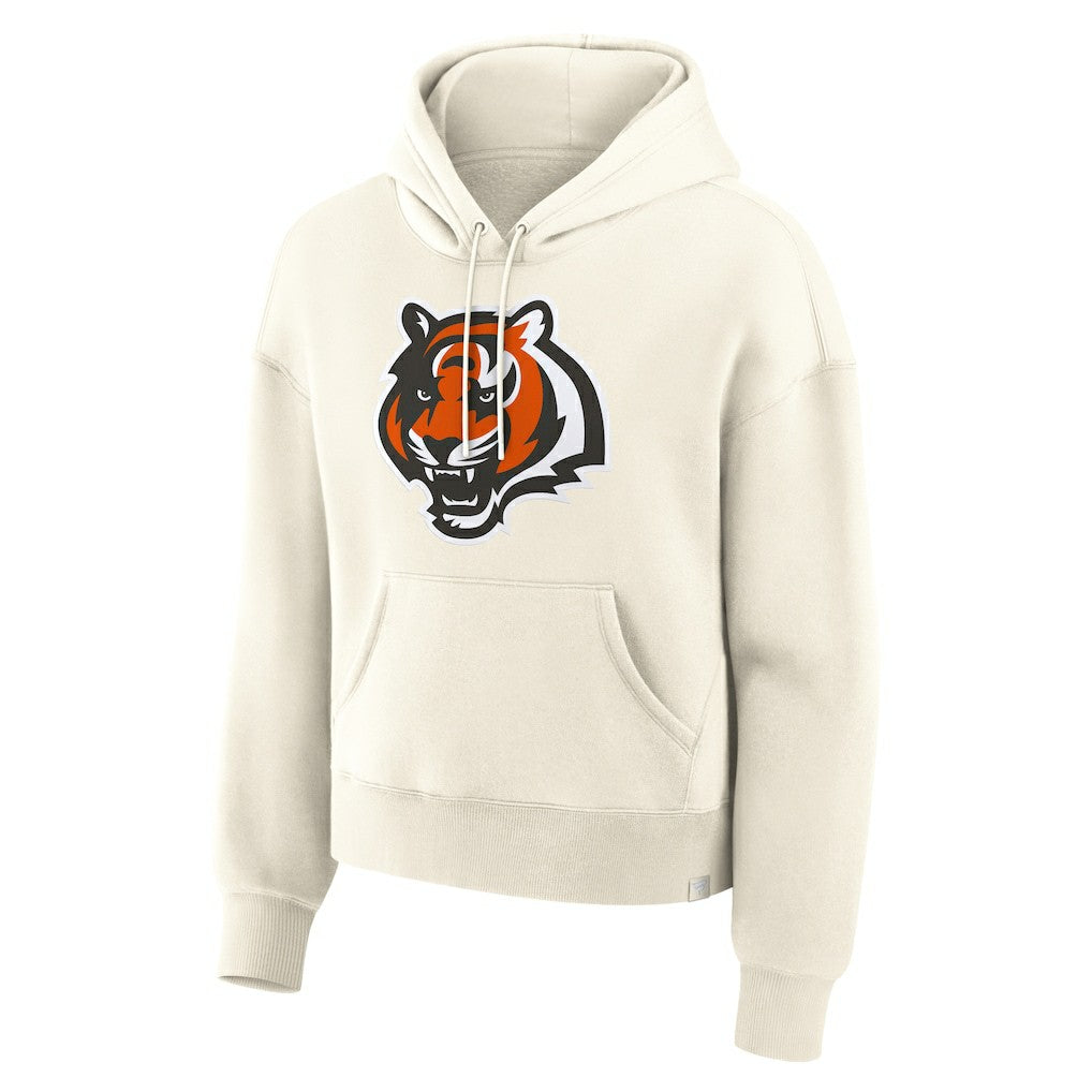 Cincinnati Bengals Women's Dove Legacy Pullover Hoodie Cream