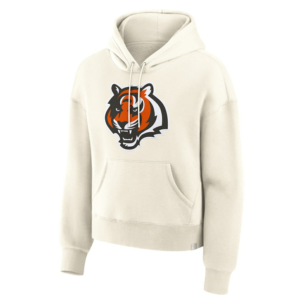 Cincinnati Bengals Women's Dove Legacy Pullover Hoodie Cream