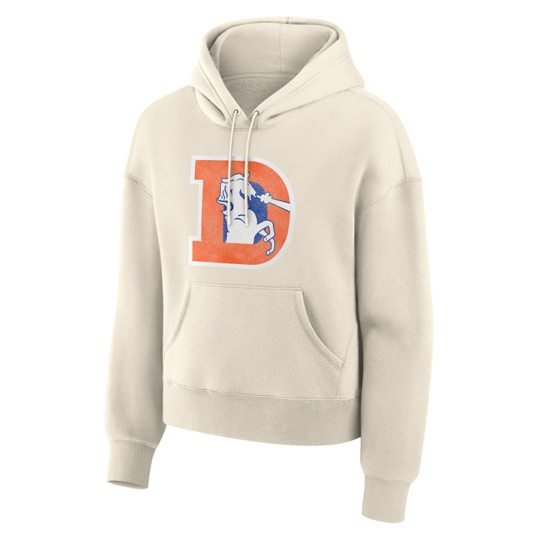 Denver Broncos Women's Dove Legacy Pullover Hoodie Cream