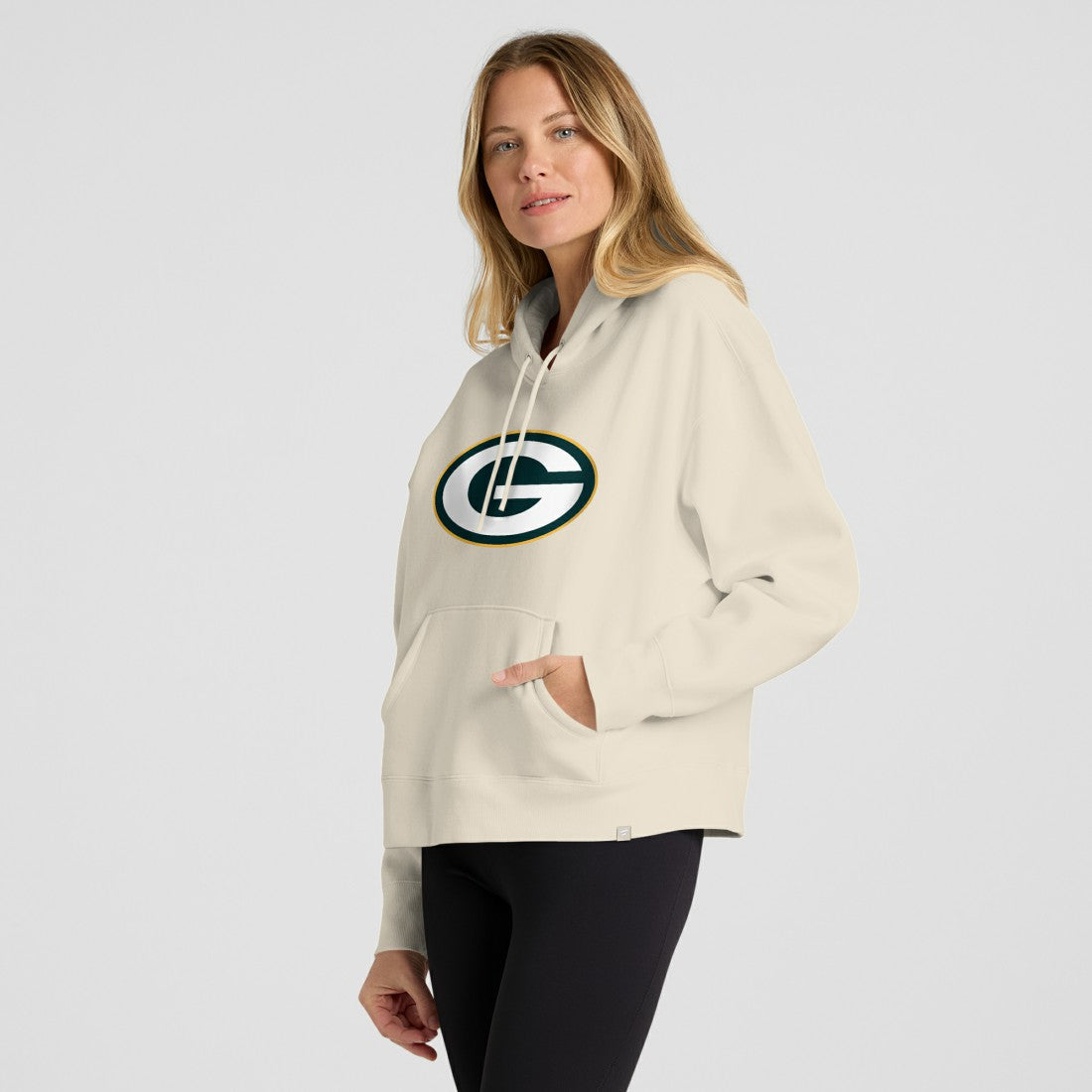 Green Bay Packers Women's Dove Legacy Pullover Hoodie Cream