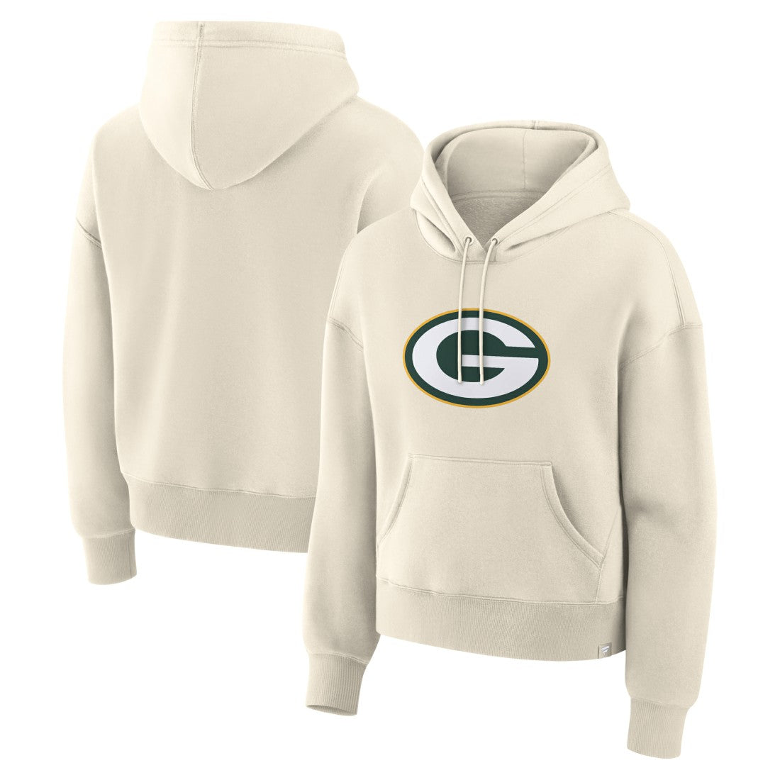 Green Bay Packers Women's Dove Legacy Pullover Hoodie Cream