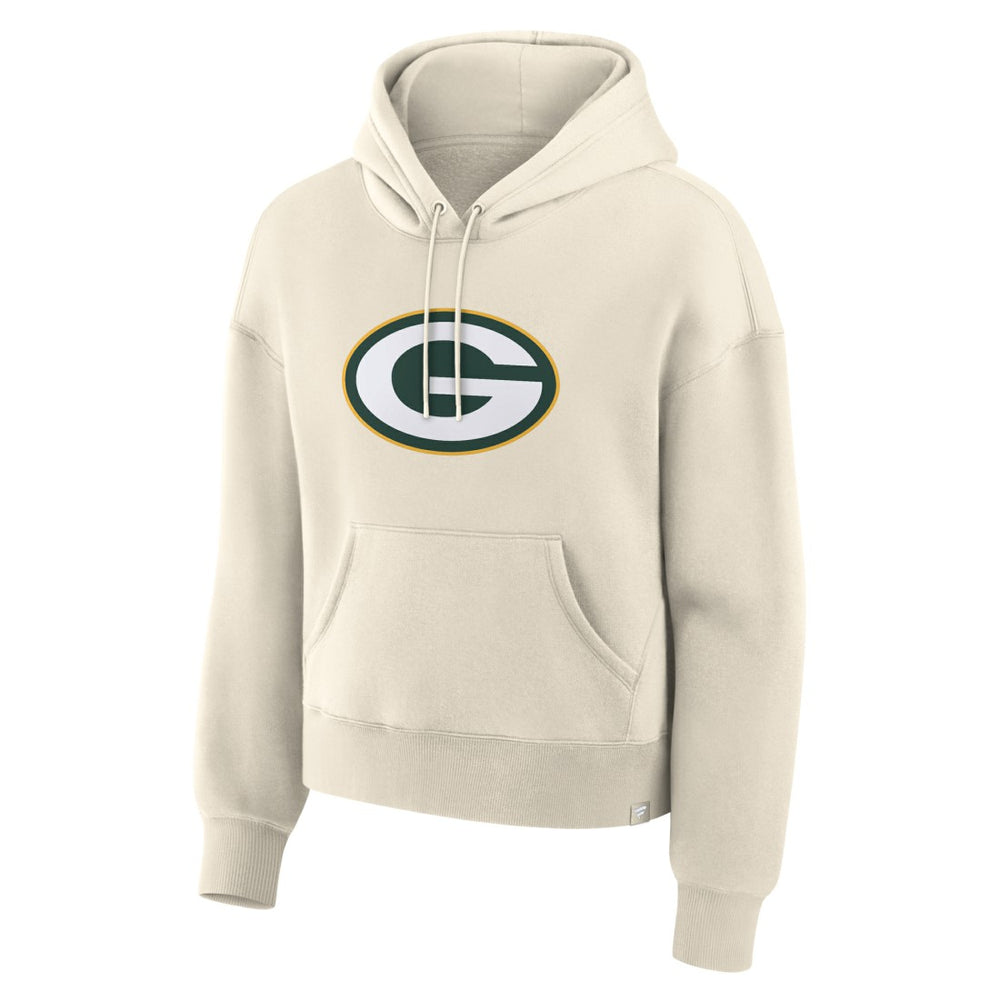 Green Bay Packers Women's Dove Legacy Pullover Hoodie Cream