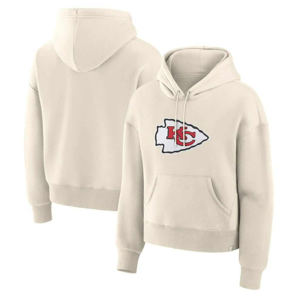 Kansas City Chiefs Women's Dove Legacy Pullover Hoodie Cream