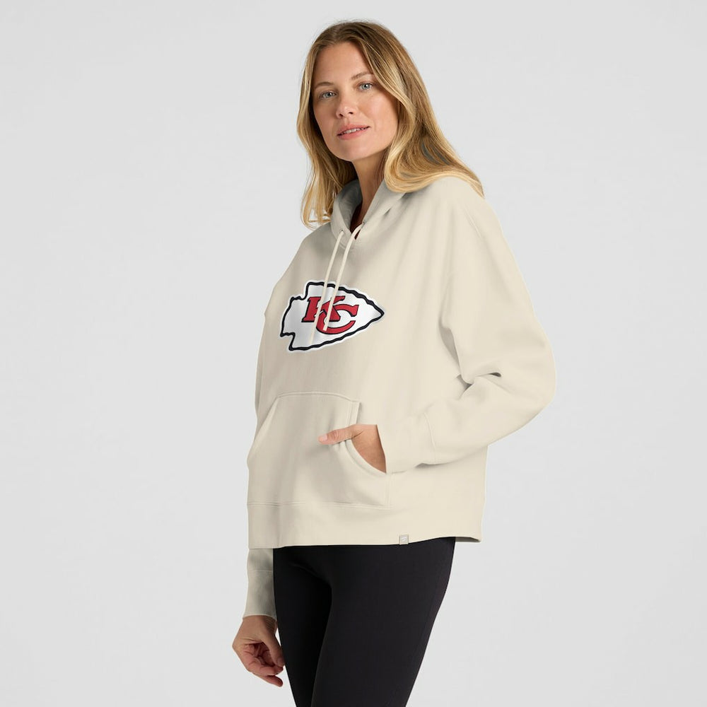 Kansas City Chiefs Women's Dove Legacy Pullover Hoodie Cream