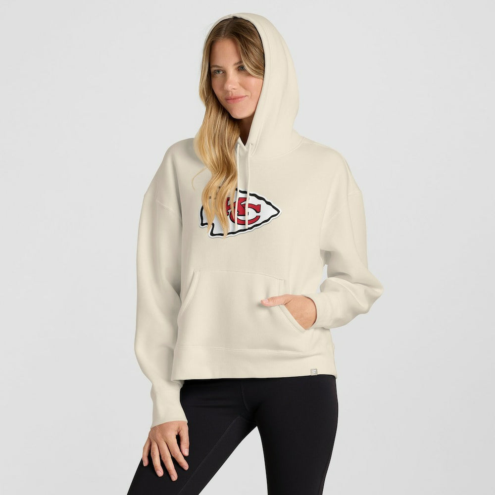 Kansas City Chiefs Women's Dove Legacy Pullover Hoodie Cream
