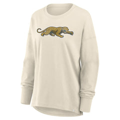 Jacksonville Jaguars Women's Dove Legacy Long Sleeve T-Shirt Cream
