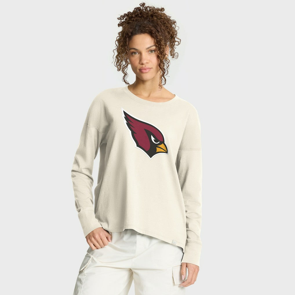 Arizona Cardinals Women's Dove Legacy Long Sleeve T-Shirt Cream