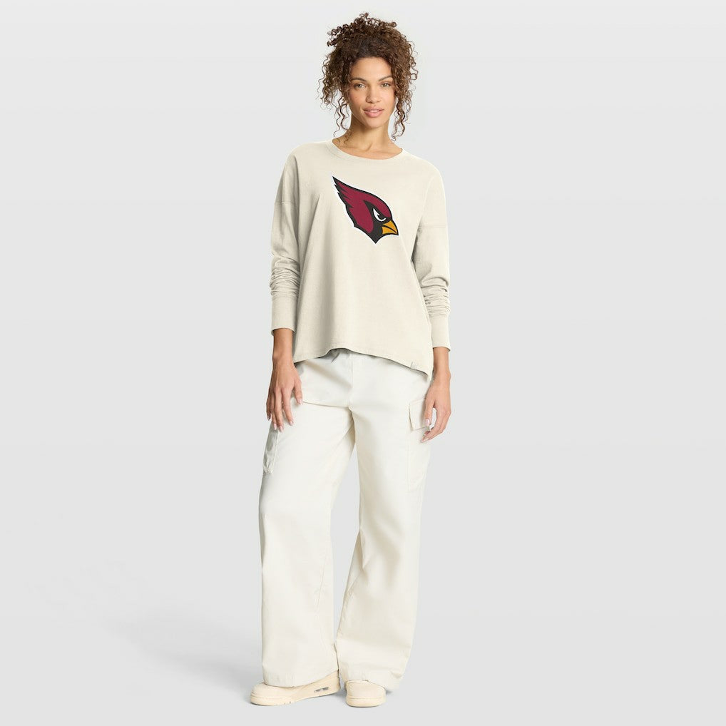 Arizona Cardinals Women's Dove Legacy Long Sleeve T-Shirt Cream