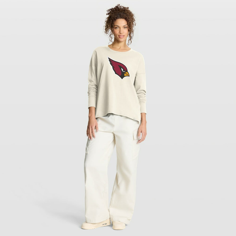 Arizona Cardinals Women's Dove Legacy Long Sleeve T-Shirt Cream
