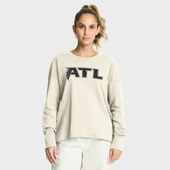 Atlanta Falcons Women's Dove Legacy Long Sleeve T-Shirt Cream