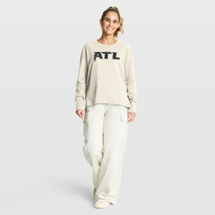 Atlanta Falcons Women's Dove Legacy Long Sleeve T-Shirt Cream