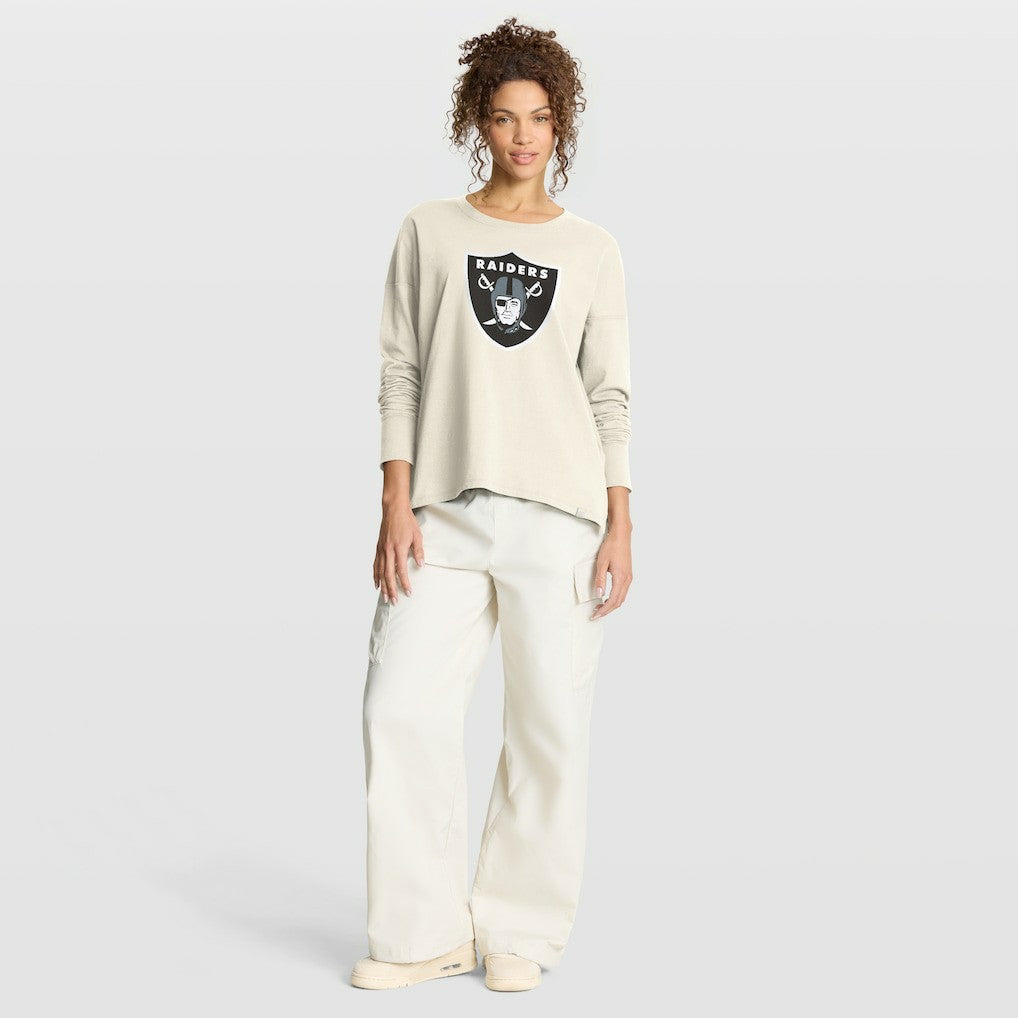 Las Vegas Raiders Women's Dove Legacy Long Sleeve T-Shirt Cream