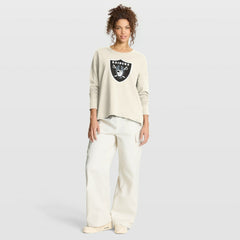 Las Vegas Raiders Women's Dove Legacy Long Sleeve T-Shirt Cream