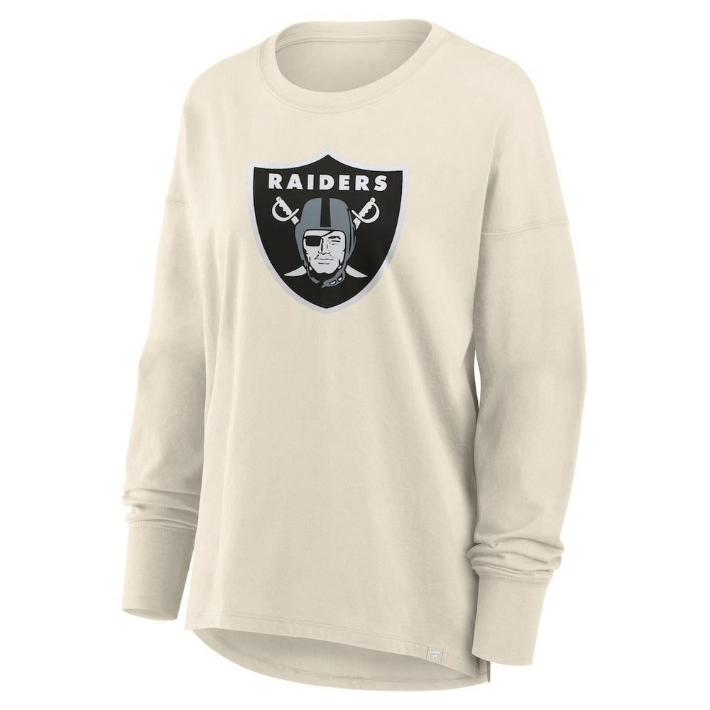 Las Vegas Raiders Women's Dove Legacy Long Sleeve T-Shirt Cream