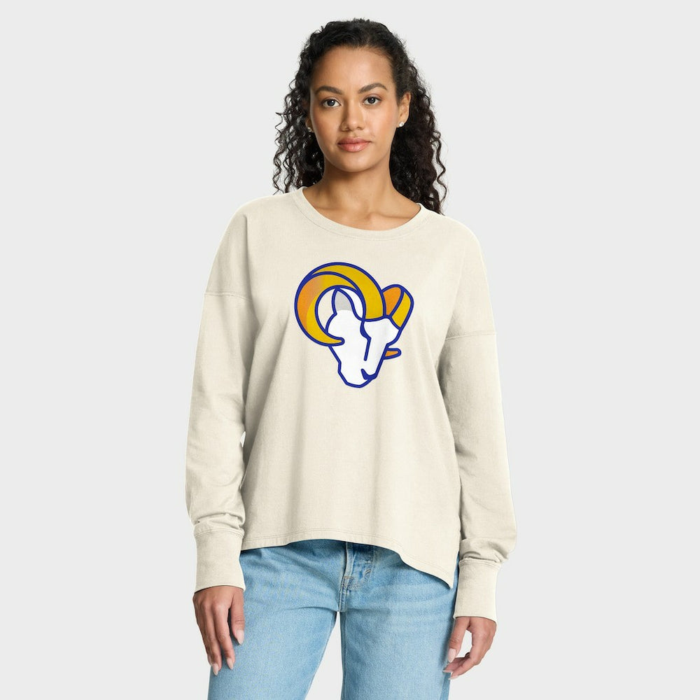 Los Angeles Rams Women's Dove Legacy Long Sleeve T-Shirt Cream