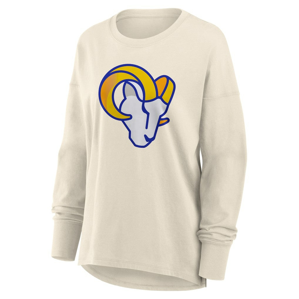 Los Angeles Rams Women's Dove Legacy Long Sleeve T-Shirt Cream