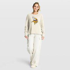 Minnesota Vikings Women's Dove Legacy Long Sleeve T-Shirt Cream