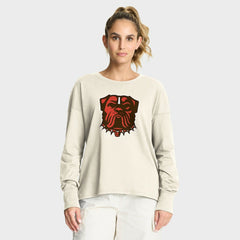 Cleveland Browns Women's Dove Legacy Long Sleeve T-Shirt Cream