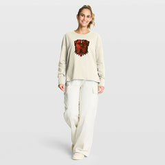 Cleveland Browns Women's Dove Legacy Long Sleeve T-Shirt Cream