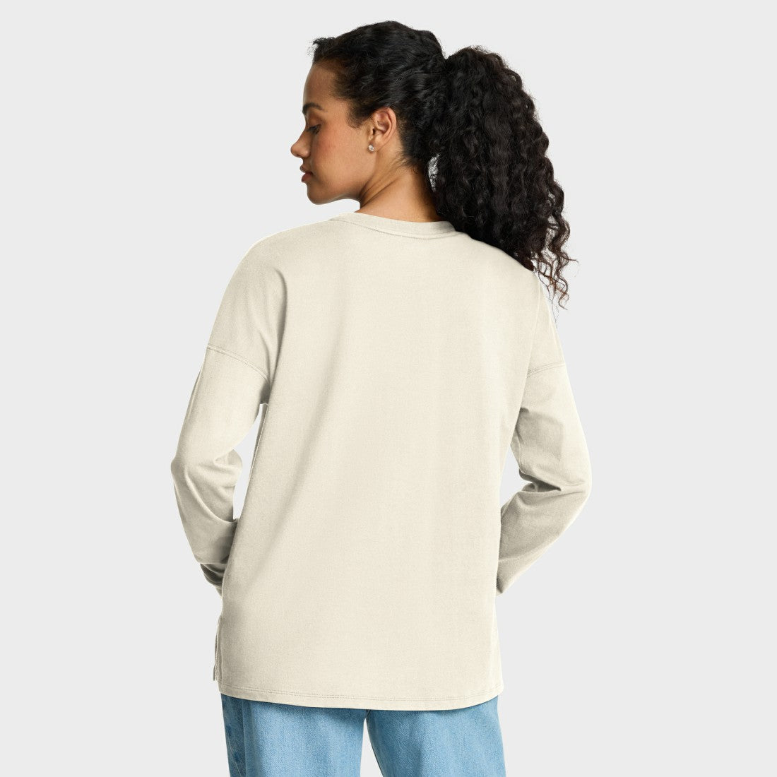 Tennessee Titans Women's Dove Legacy Long Sleeve T-Shirt Cream