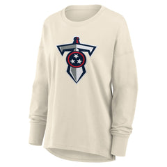 Tennessee Titans Women's Dove Legacy Long Sleeve T-Shirt Cream