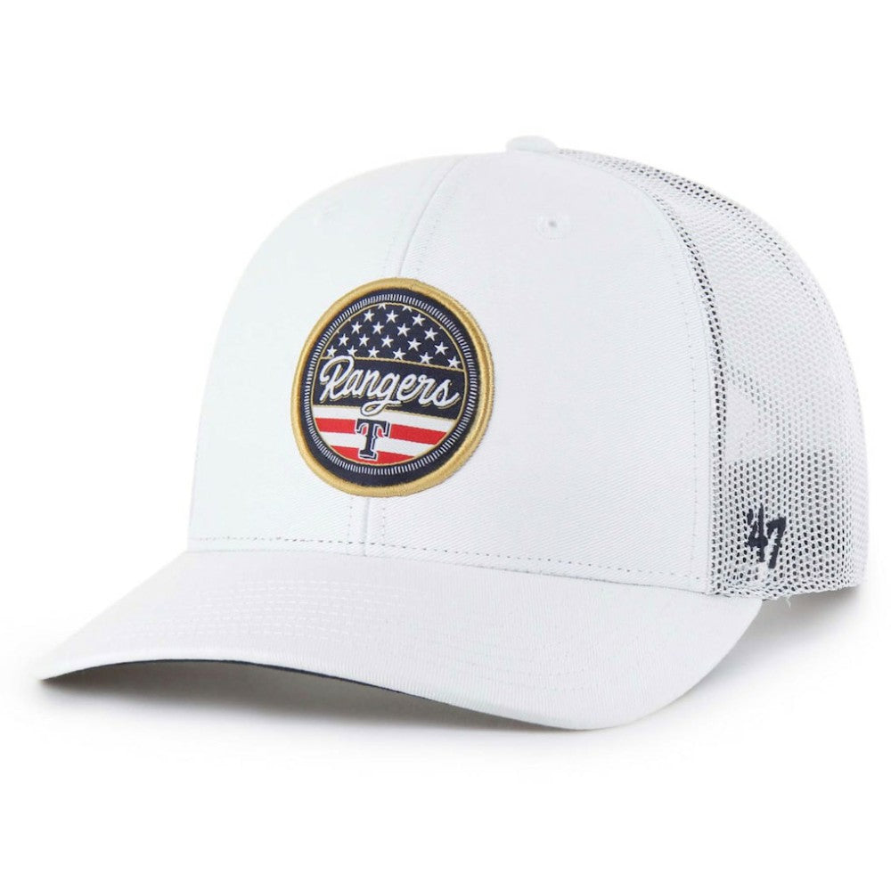 Texas Rangers '47 Homage Adjustable Trucker Hat - White Hats