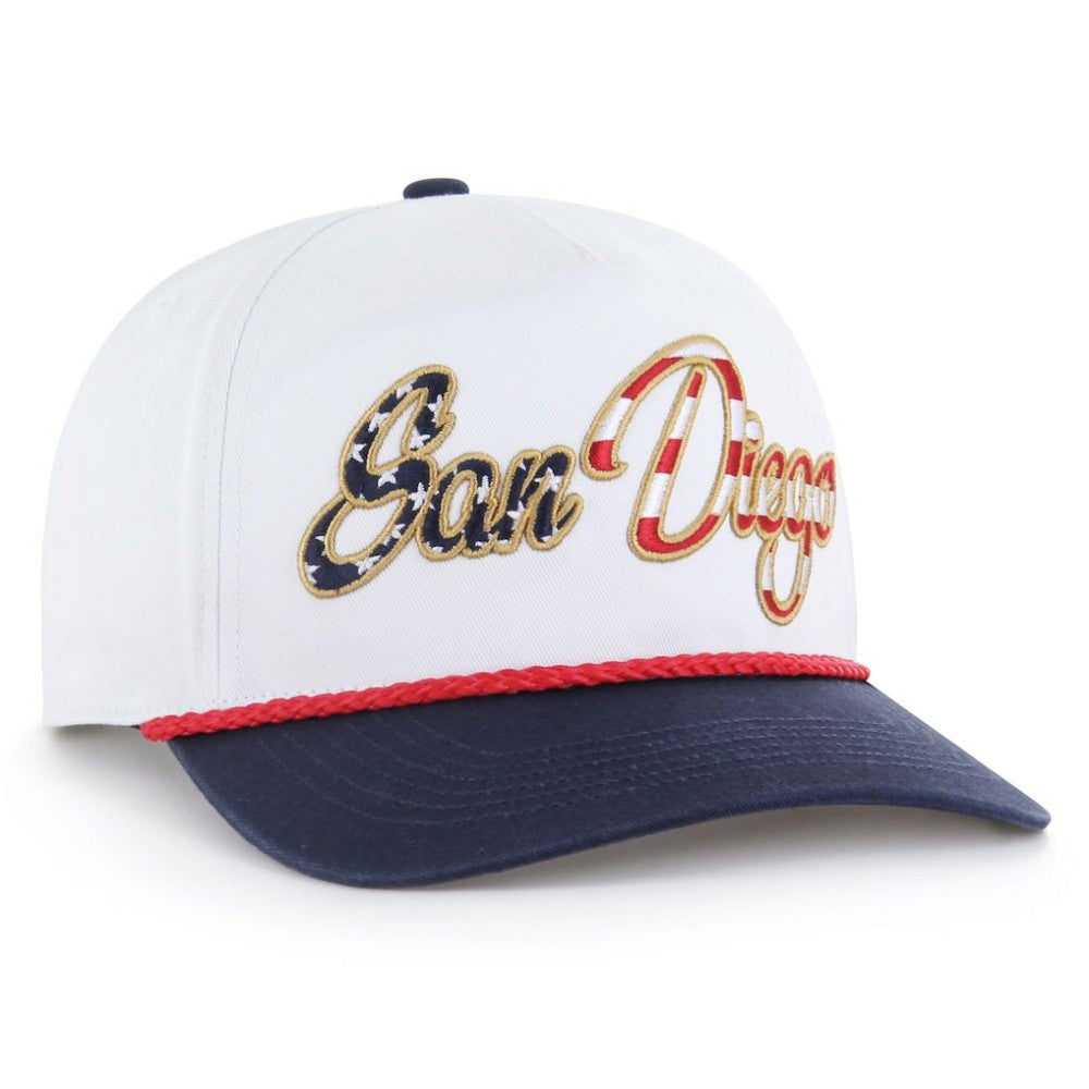 San Diego Padres '47 Patriotic Overhand Hitch Adjustable Hat - White Hats