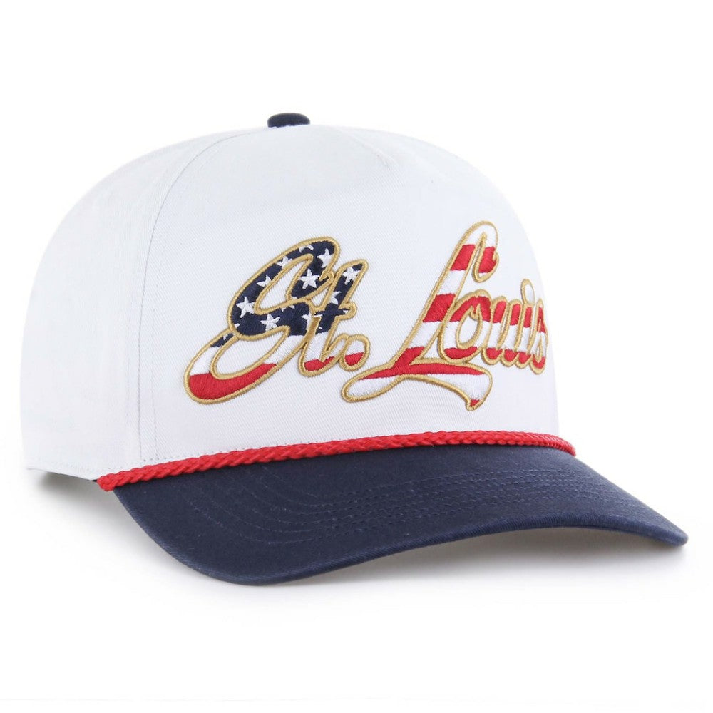 St. Louis Cardinals '47 Patriotic Overhand Hitch Adjustable Hat - White Hats