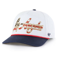 Los Angeles Dodgers '47 Patriotic Overhand Hitch Adjustable Hat - White Hats