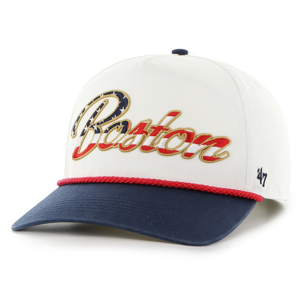 Boston Red Sox '47 Patriotic Overhand Hitch Adjustable Hat - White Hats