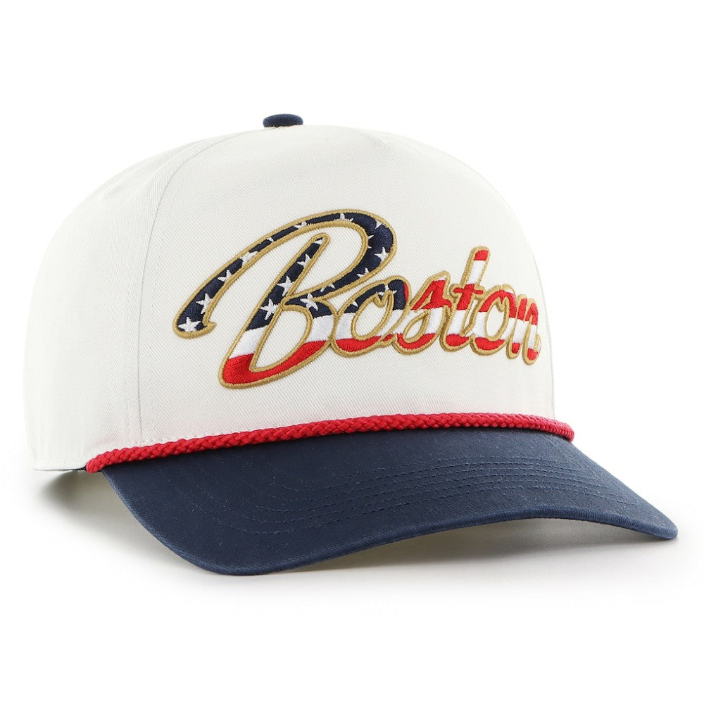 Boston Red Sox '47 Patriotic Overhand Hitch Adjustable Hat - White Hats