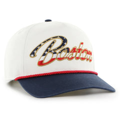 Boston Red Sox '47 Patriotic Overhand Hitch Adjustable Hat - White Hats