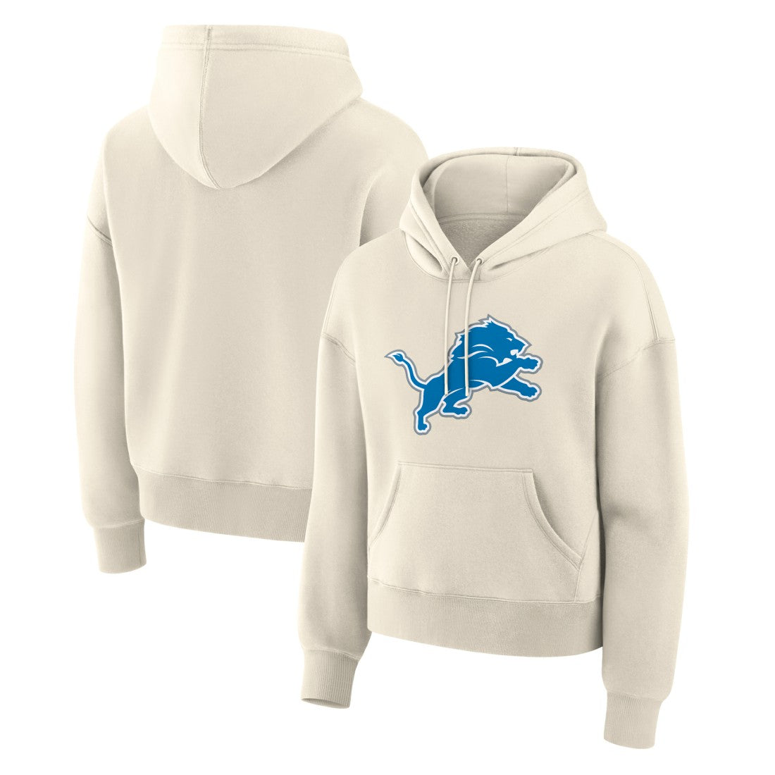 Detroit Lions Women's Dove Legacy Pullover Hoodie Cream